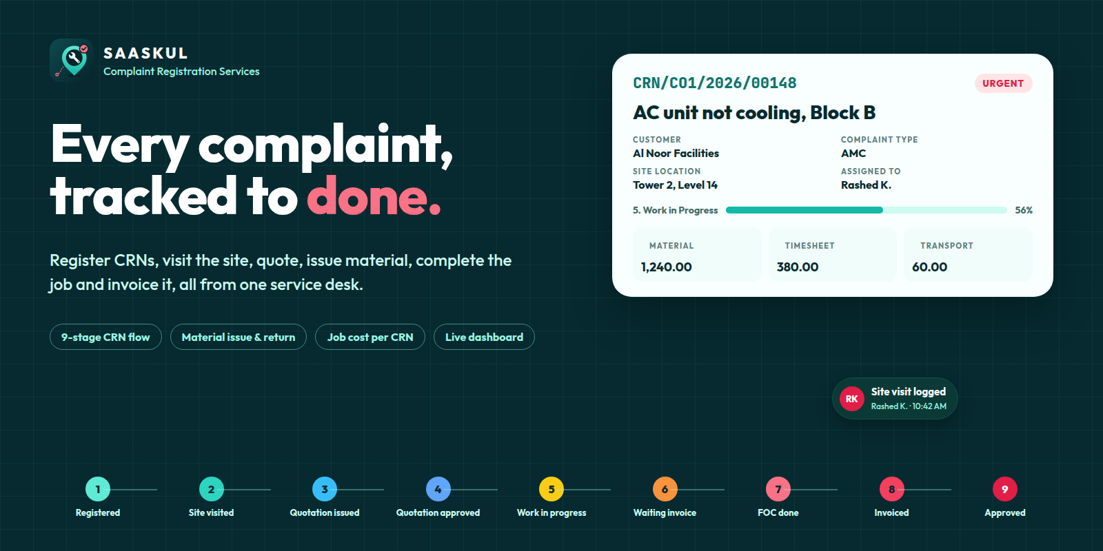 Complaint Registration Services